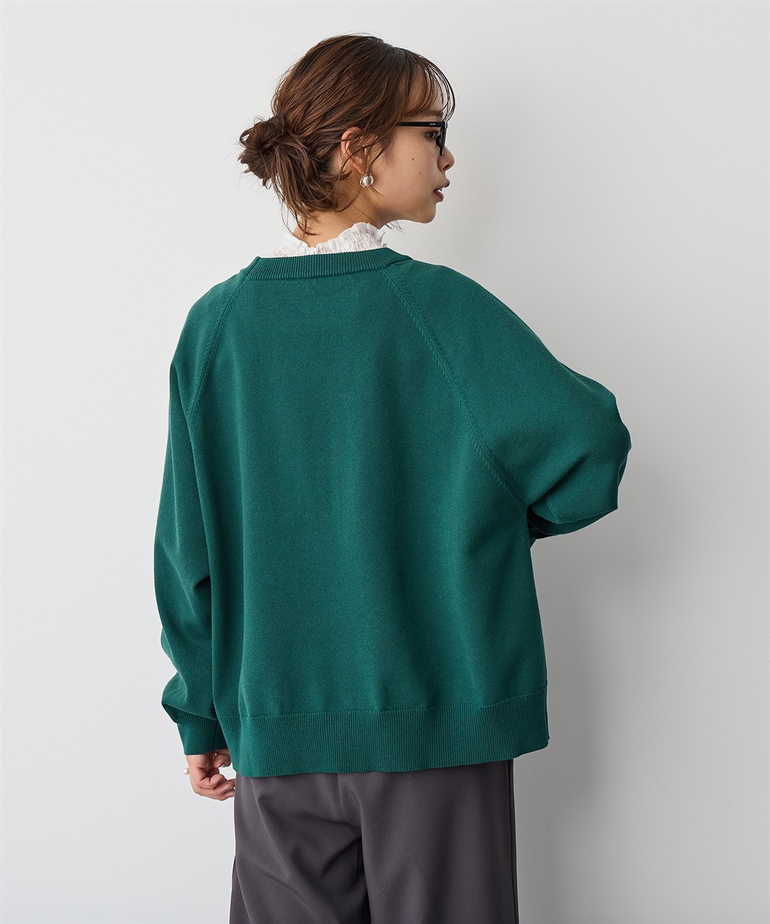 anyfee 【anyfee/プラスサイズ】ビックシルエットラグランニットプルオーバー_sub_14