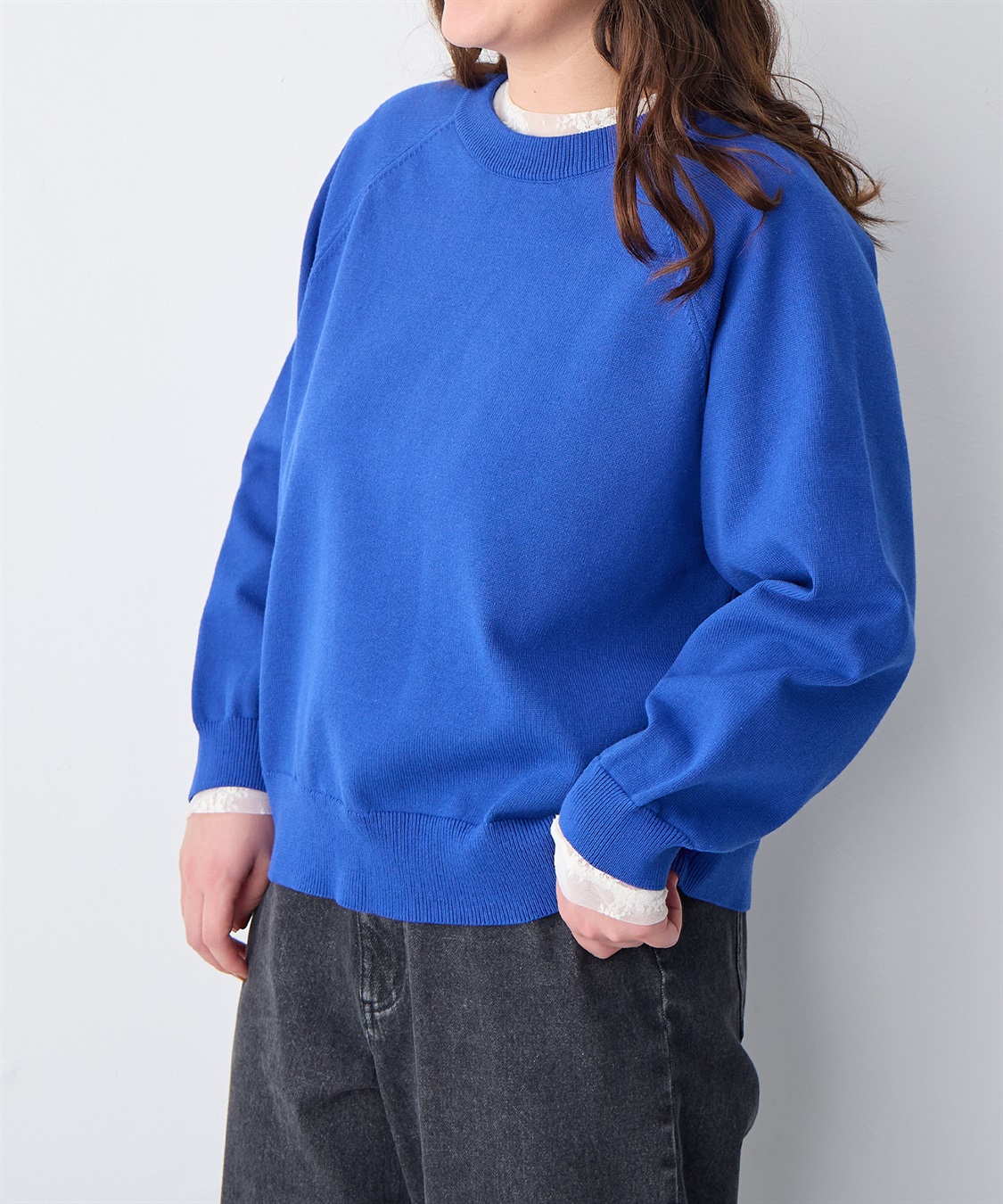 anyfee 【anyfee/プラスサイズ】ビックシルエットラグランニットプルオーバー_sub_21