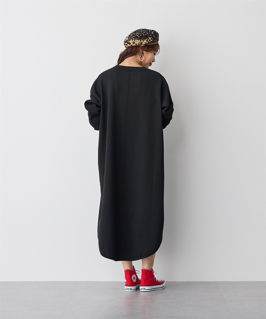 anyfee 【anyfee/プラスサイズ】キーネックスウェットライクワンピース_sub_12