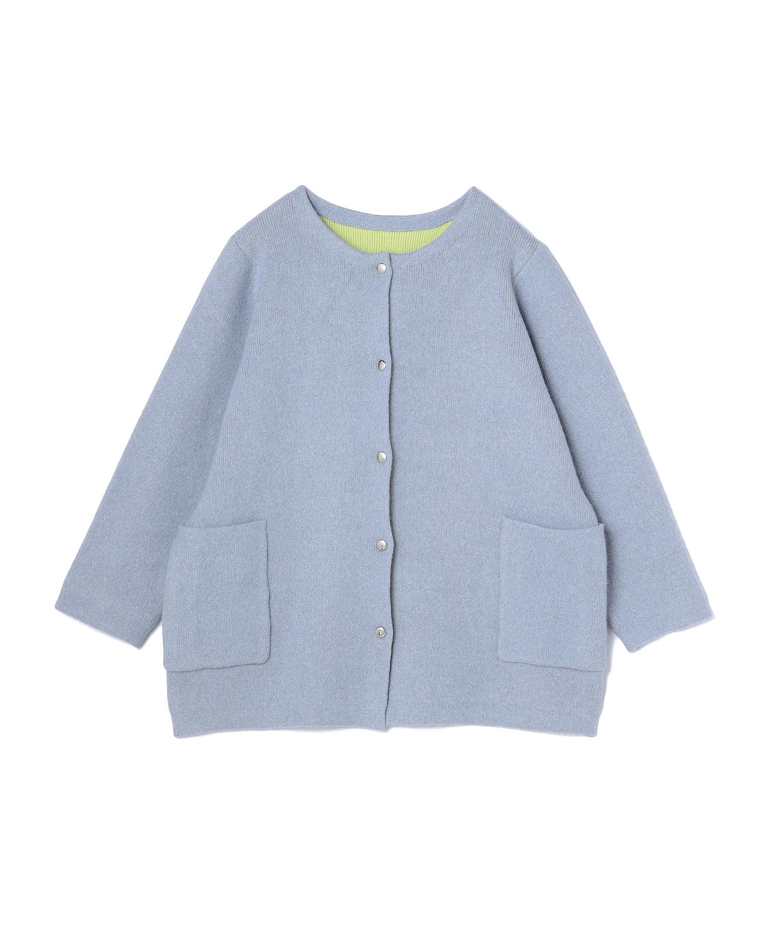 Life Style by cross marche 【anyfee/プラスサイズ】バイカラーニットジャケット_sub_21