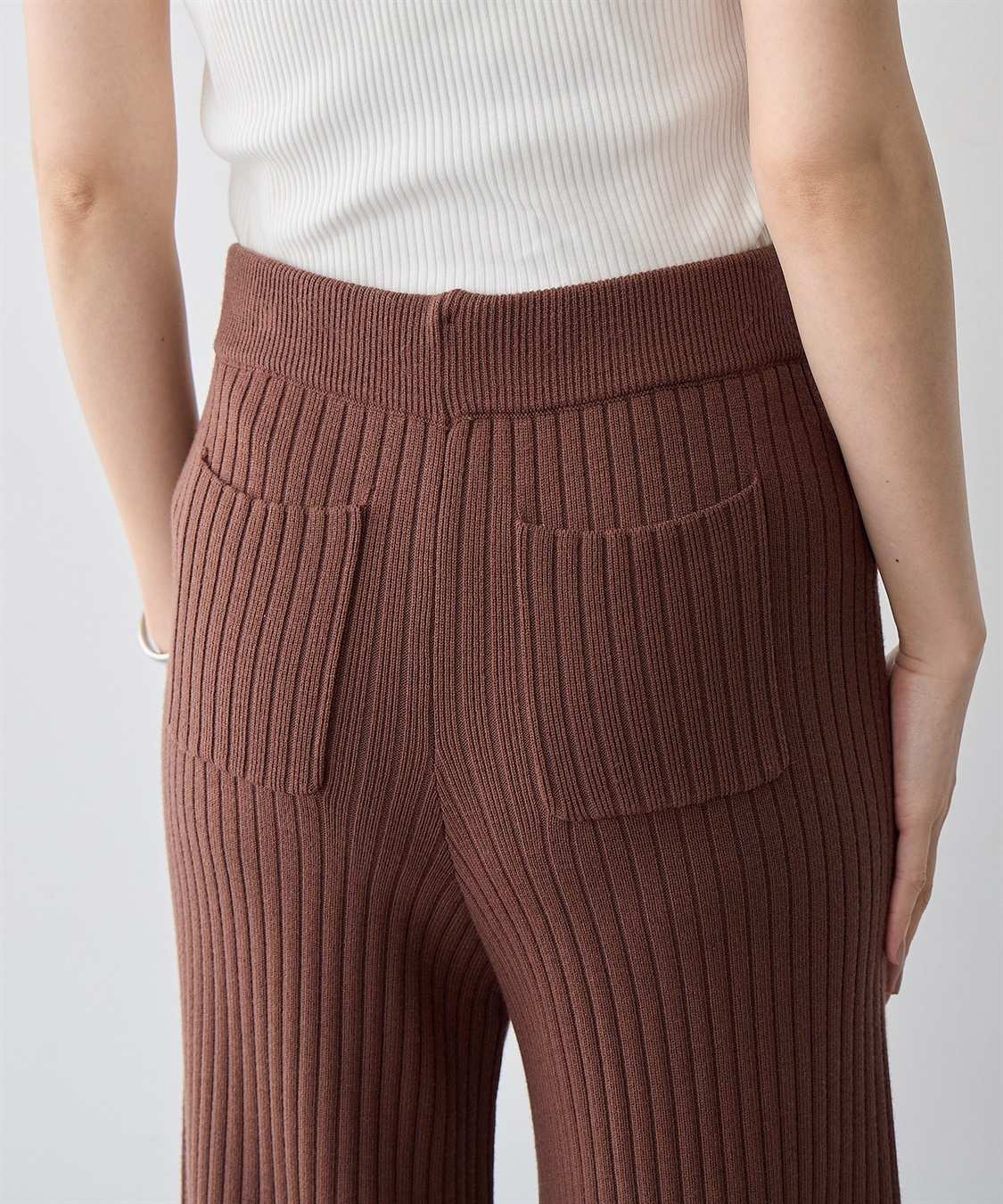 anyfee 【anyfee/プラスサイズ】ウォームタッチすっきりセミワイドニットパンツ《低身長サイズ有》_sub_10