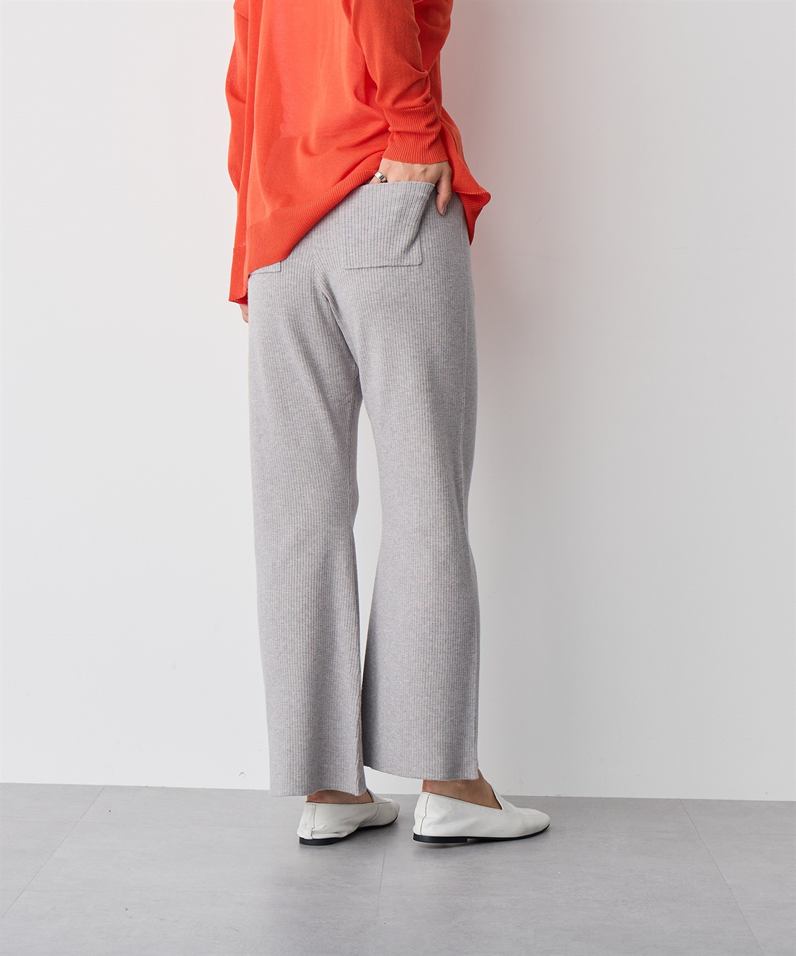 anyfee 【anyfee/プラスサイズ】リブフレアニットパンツ_sub_17