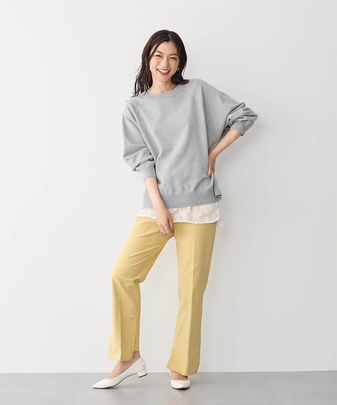 anyfee 【anyfee/プラスサイズ】シアージャガードレース付け裾_sub_2