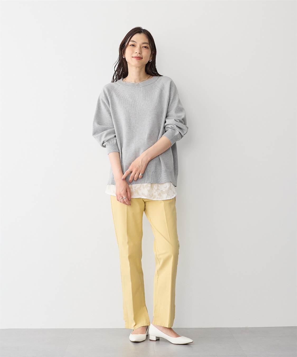 anyfee 【anyfee/プラスサイズ】シアージャガードレース付け裾_sub_9