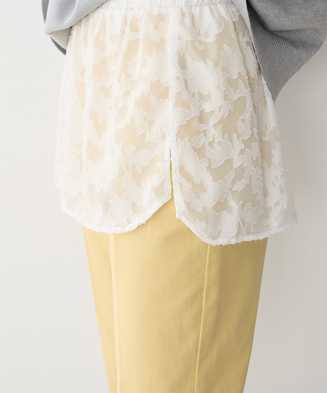 anyfee 【anyfee/プラスサイズ】シアージャガードレース付け裾_sub_11