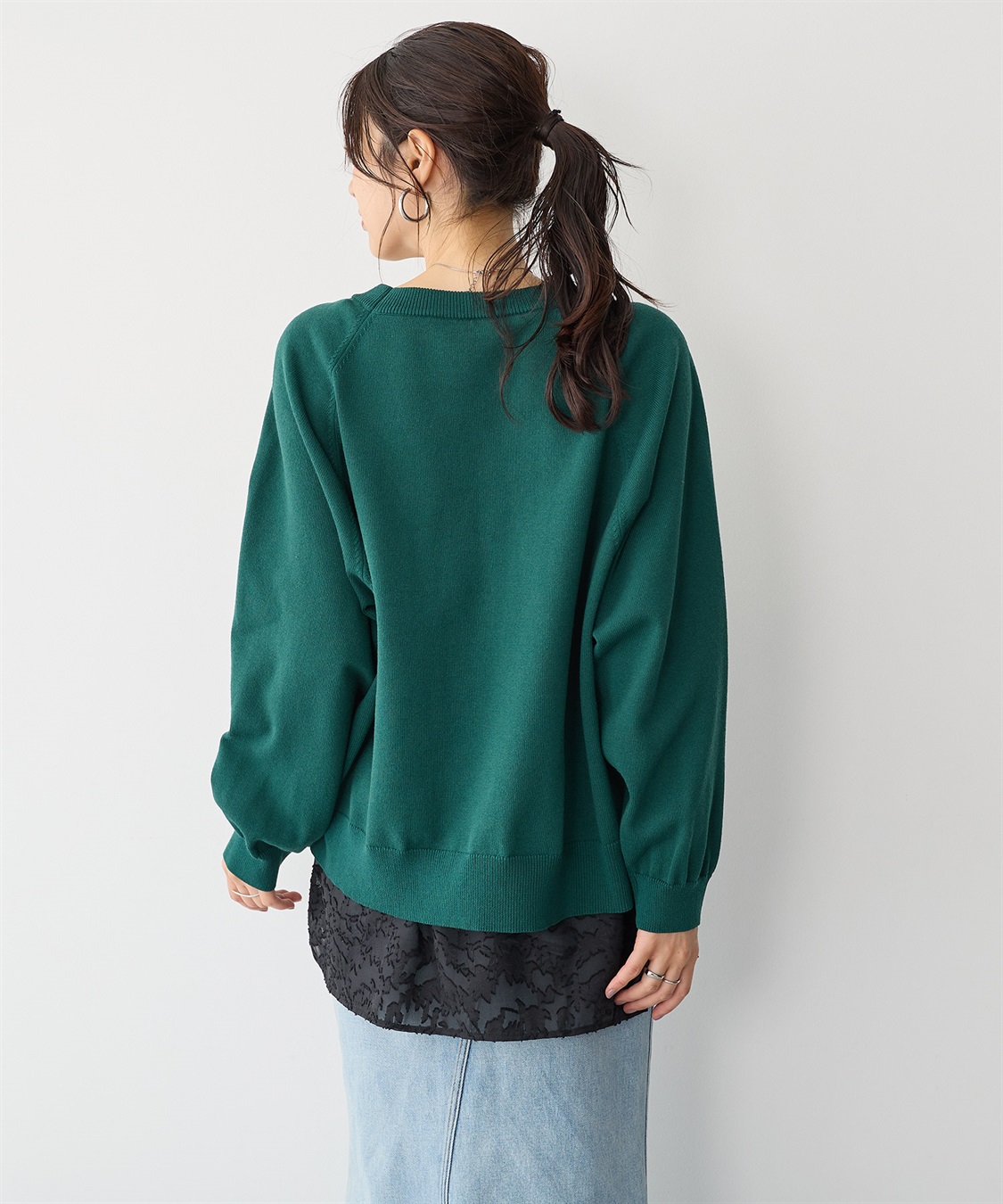 anyfee 【anyfee/プラスサイズ】シアージャガードレース付け裾_sub_19