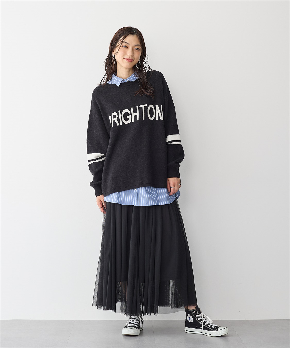 anyfee 【anyfee/プラスサイズ】パールボタン付け襟_sub_4