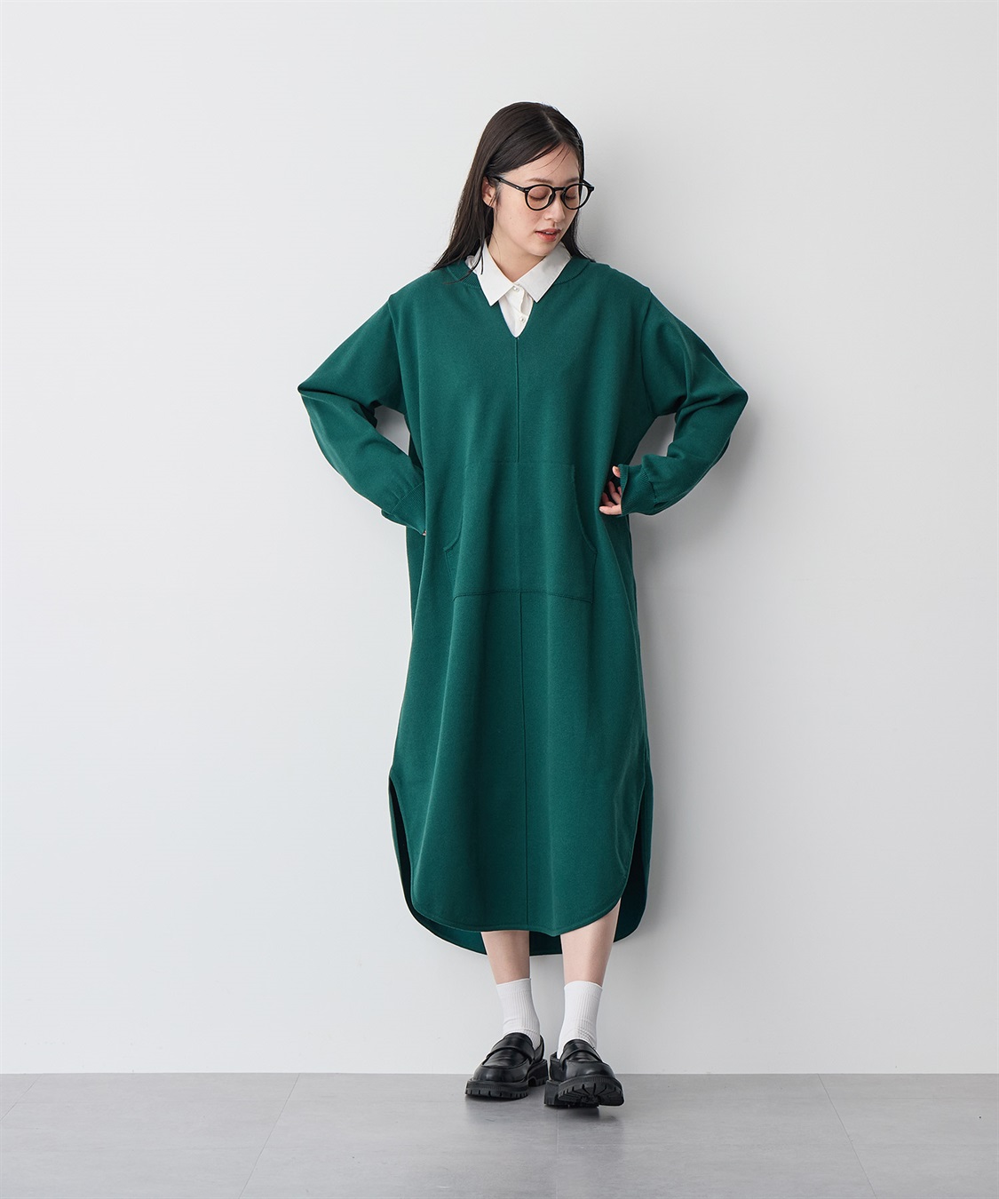 anyfee 【anyfee/プラスサイズ】パールボタン付け襟_sub_6