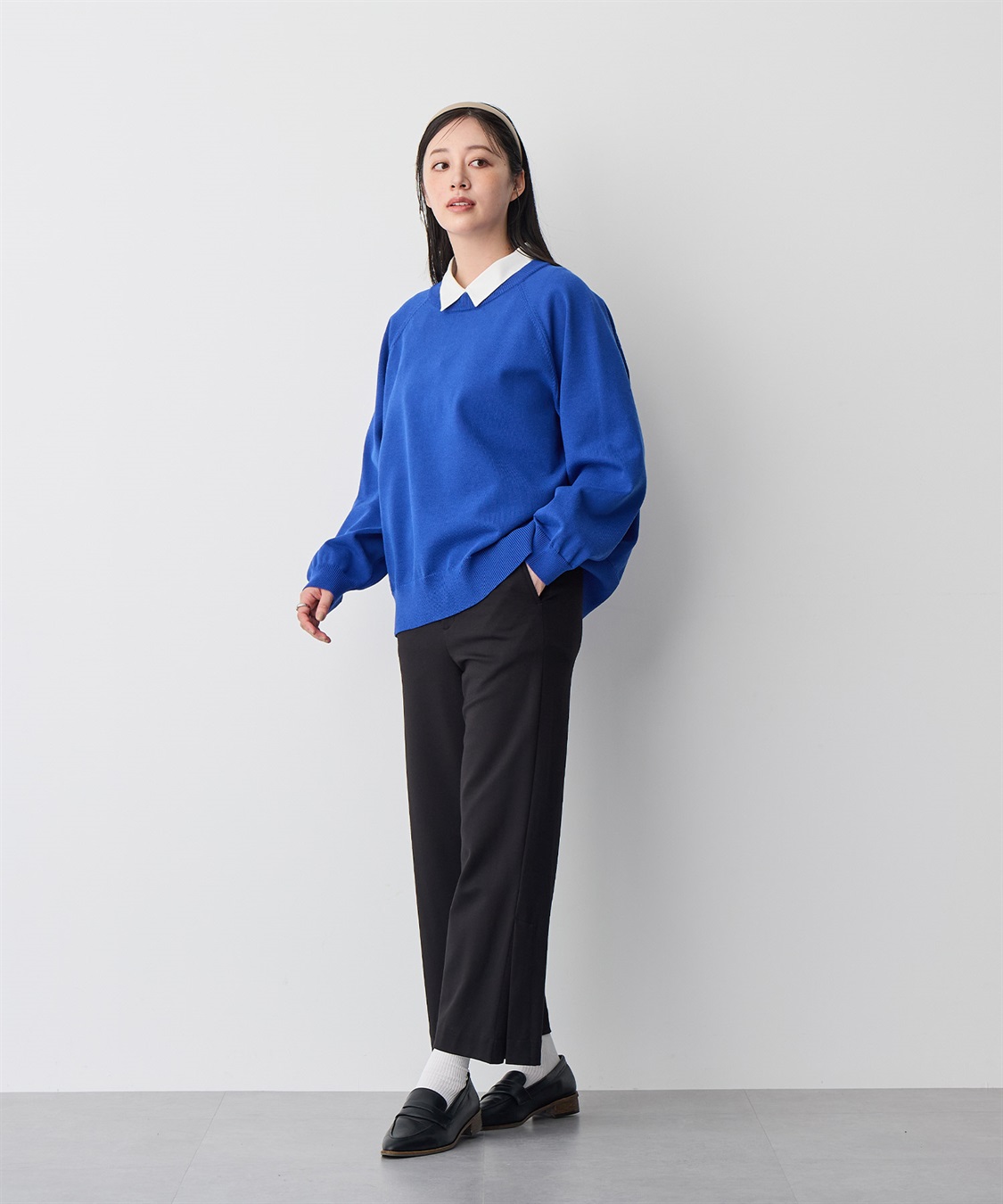 anyfee 【anyfee/プラスサイズ】パールボタン付け襟_sub_13