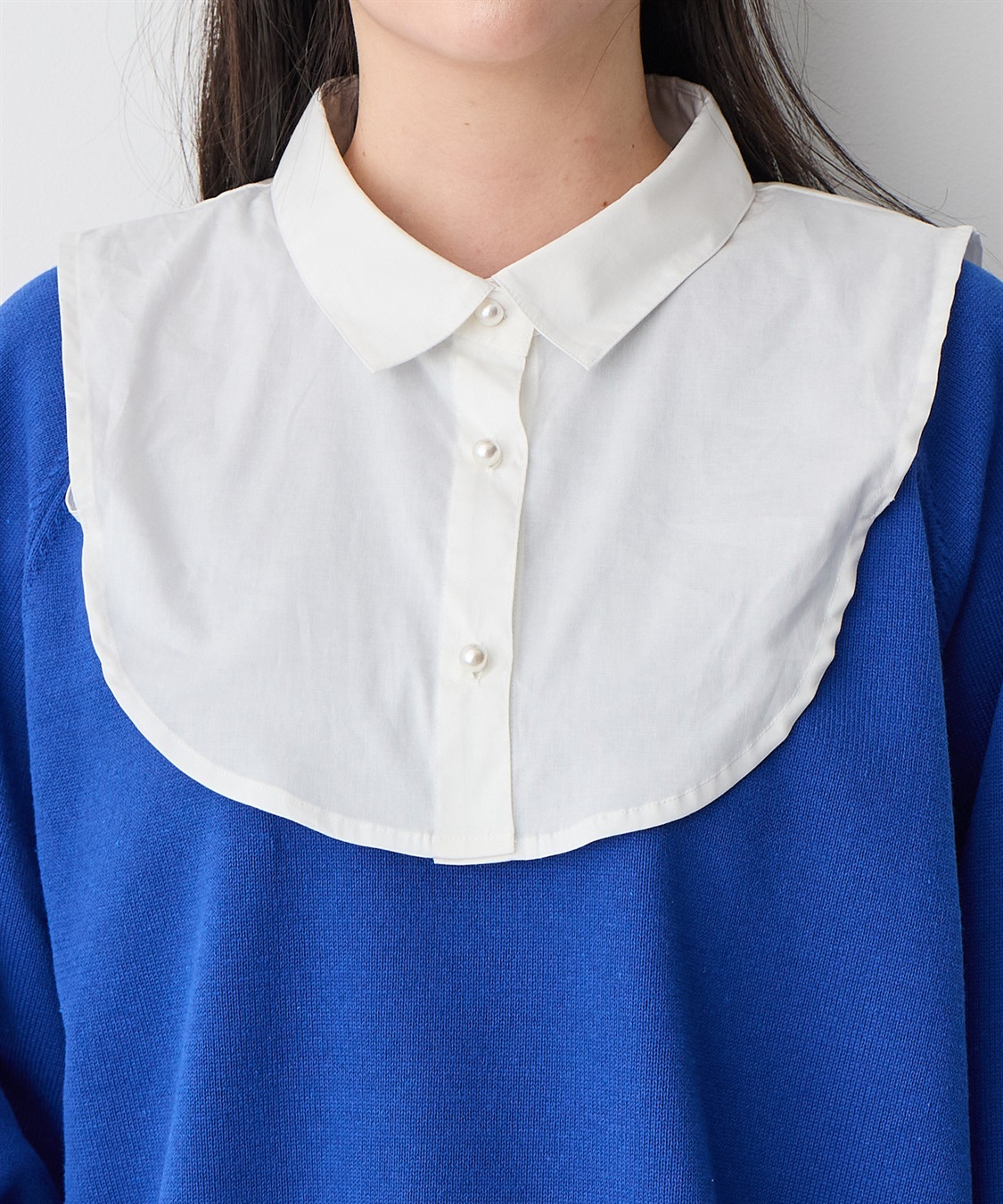 anyfee 【anyfee/プラスサイズ】パールボタン付け襟_sub_19