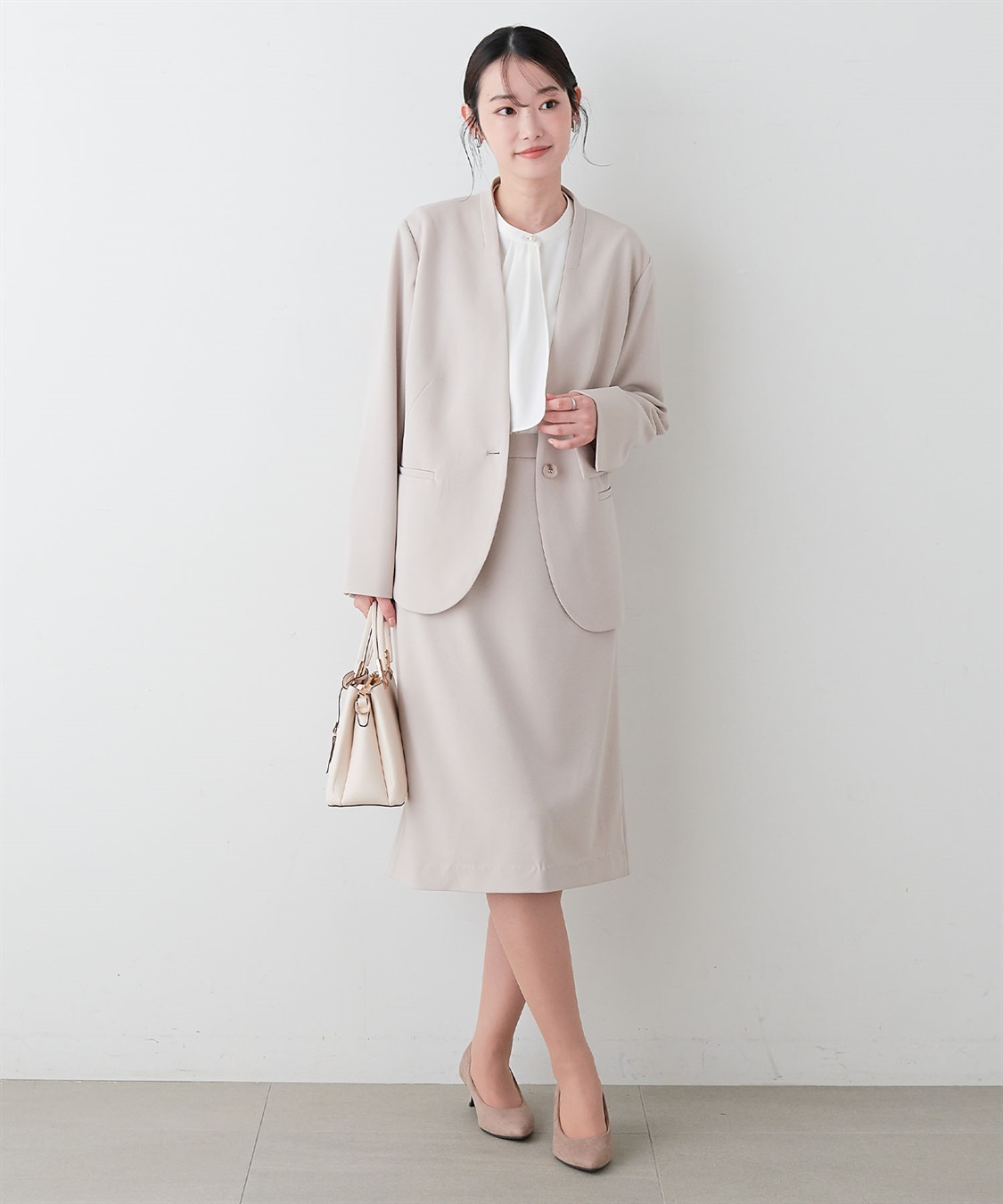 anyfee 【anyfee/プラスサイズ】ノーカラージャケット《ウォッシャブル/洗濯OK》セレモニー/オケージョン/新生活/上下別売り_sub_11