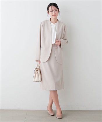 Life Style by cross marche 【anyfee/プラスサイズ】ノーカラージャケット《ウォッシャブル/洗濯OK》セレモニー/オケージョン/新生活/上下別売り_subthumb_11