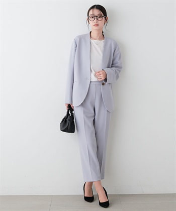Life Style by cross marche 【anyfee/プラスサイズ】ノーカラージャケット《ウォッシャブル/洗濯OK》セレモニー/オケージョン/新生活/上下別売り_subthumb_16