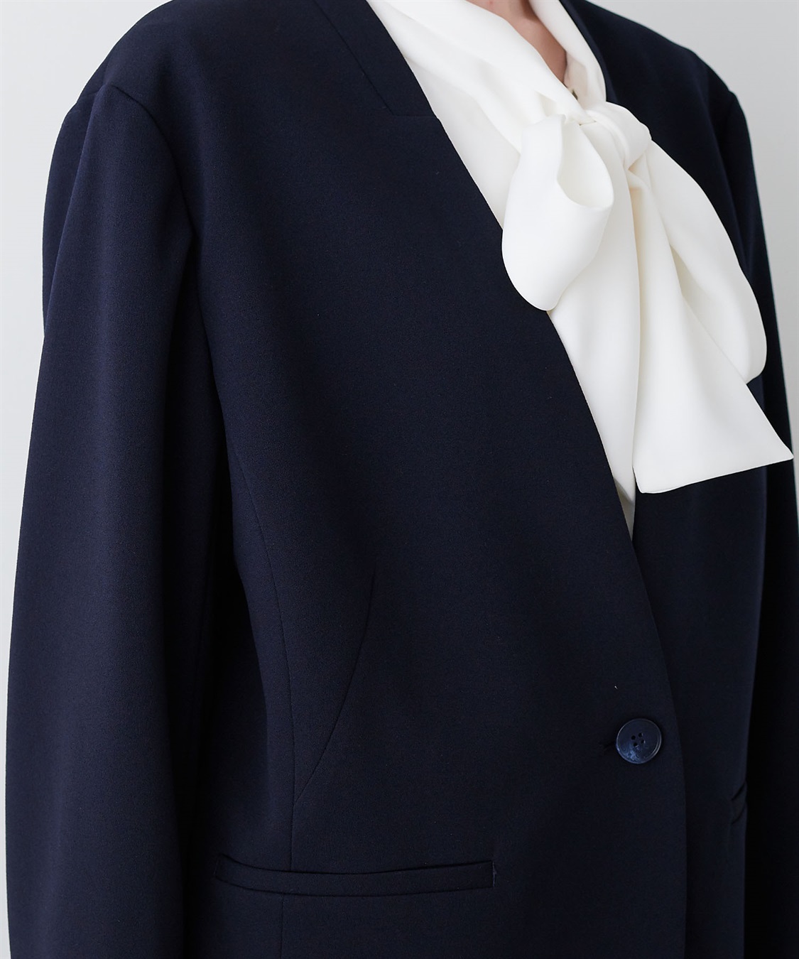 anyfee 【anyfee/プラスサイズ】ノーカラージャケット《ウォッシャブル/洗濯OK》セレモニー/オケージョン/新生活/上下別売り_sub_17