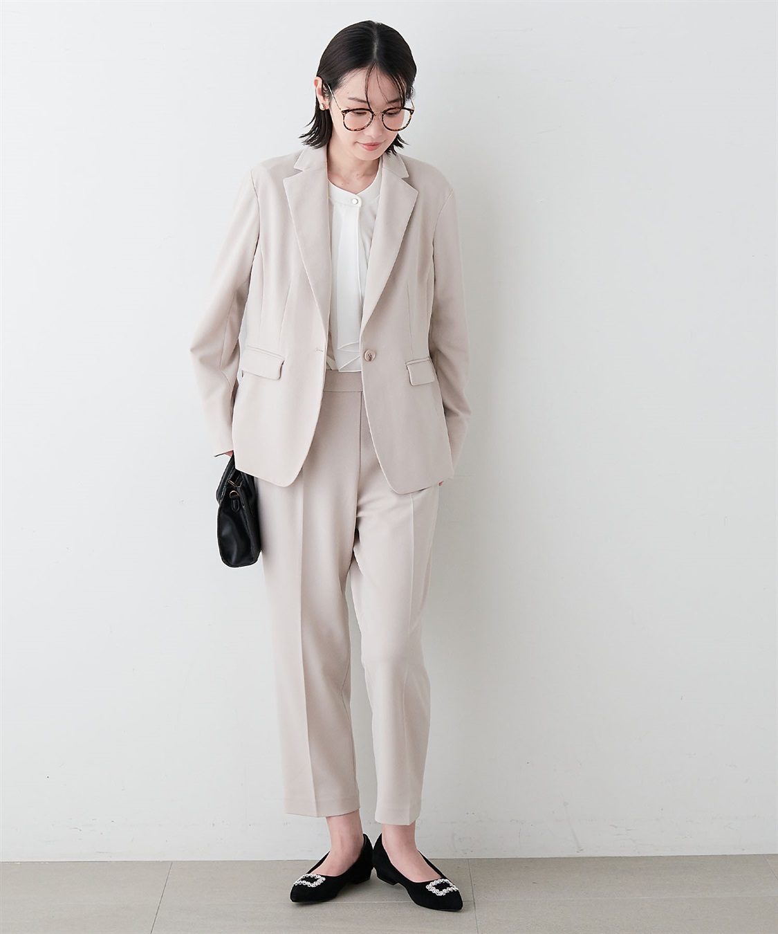 anyfee 【anyfee/プラスサイズ】テーラードジャケット《ウォッシャブル/洗濯OK》セレモニー/オケージョン/新生活/上下別売り_sub_2