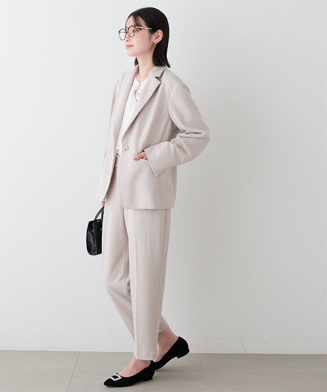 anyfee 【anyfee/プラスサイズ】テーラードジャケット《ウォッシャブル/洗濯OK》セレモニー/オケージョン/新生活/上下別売り_sub_3