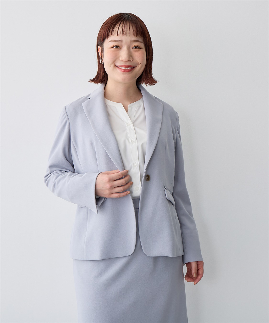 anyfee 【anyfee/プラスサイズ】テーラードジャケット《ウォッシャブル/洗濯OK》セレモニー/オケージョン/新生活/上下別売り_sub_4