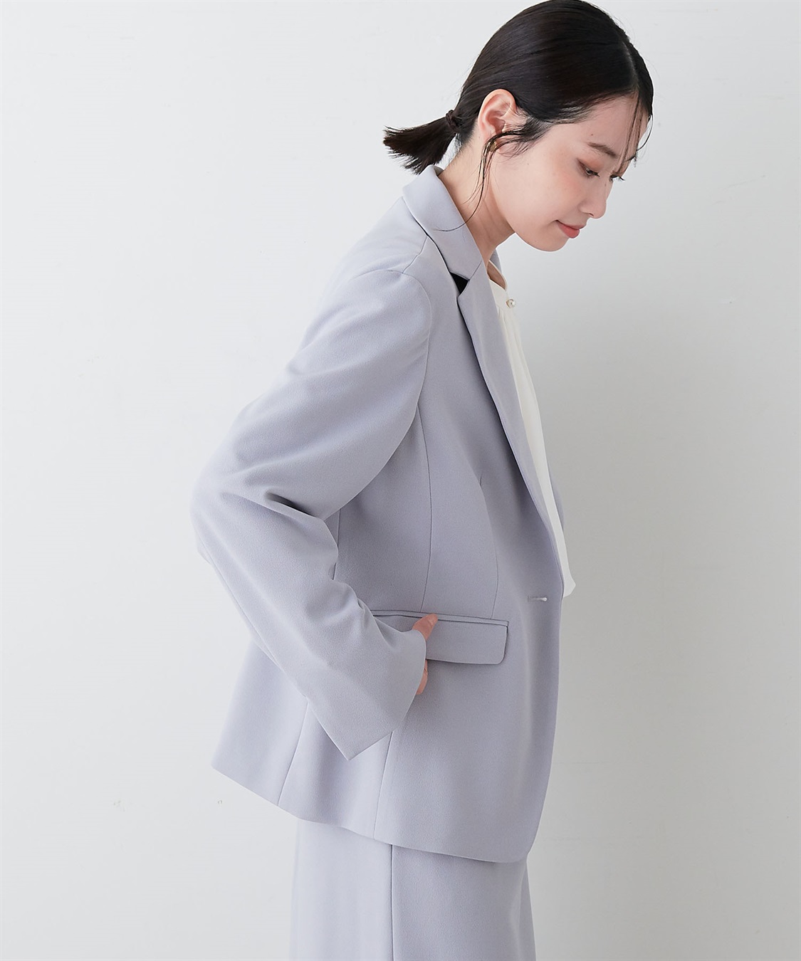 anyfee 【anyfee/プラスサイズ】テーラードジャケット《ウォッシャブル/洗濯OK》セレモニー/オケージョン/新生活/上下別売り_sub_12