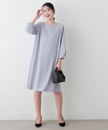 Life Style by cross marche 【anyfee/プラスサイズ】プリンセスラインワンピース《ウォッシャブル/洗濯OK》セレモニー/オケージョン/新生活_subthumb_2
