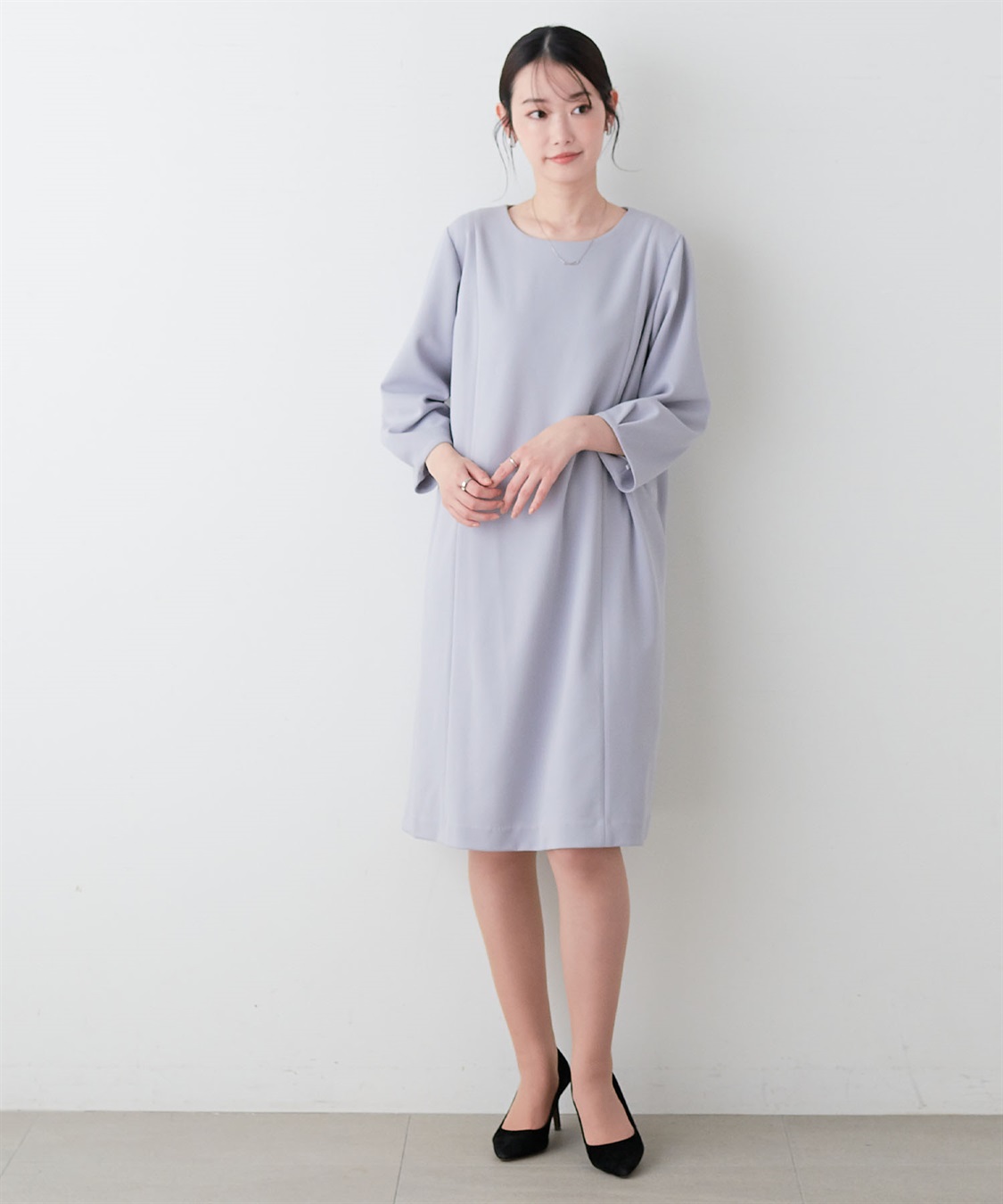 anyfee 【anyfee/プラスサイズ】プリンセスラインワンピース《ウォッシャブル/洗濯OK》セレモニー/オケージョン/新生活_sub_3