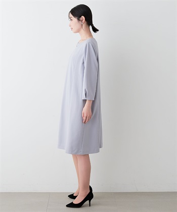Life Style by cross marche 【anyfee/プラスサイズ】プリンセスラインワンピース《ウォッシャブル/洗濯OK》セレモニー/オケージョン/新生活_subthumb_4