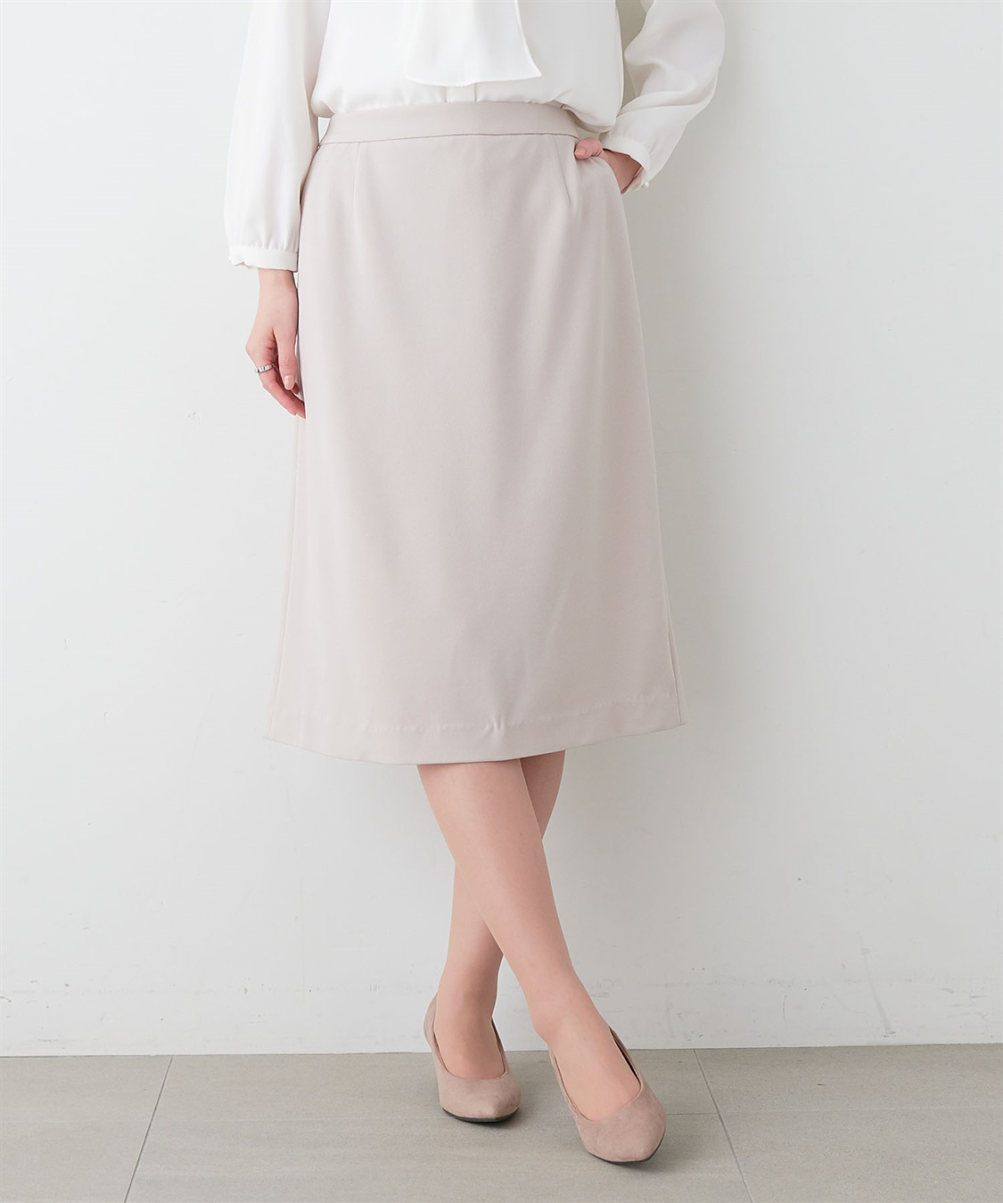 anyfee 【anyfee/プラスサイズ】セミタイトスカート《ウォッシャブル/洗濯OK》セレモニー/オケージョン/新生活/上下別売り_sub_3