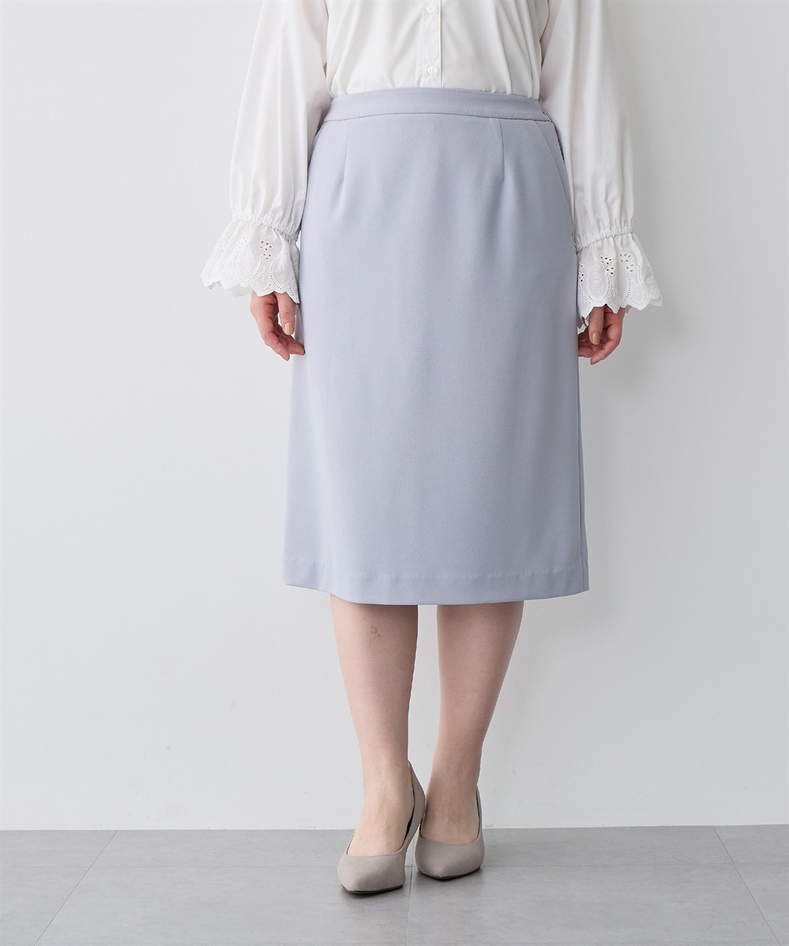 anyfee 【anyfee/プラスサイズ】セミタイトスカート《ウォッシャブル/洗濯OK》セレモニー/オケージョン/新生活/上下別売り_sub_8