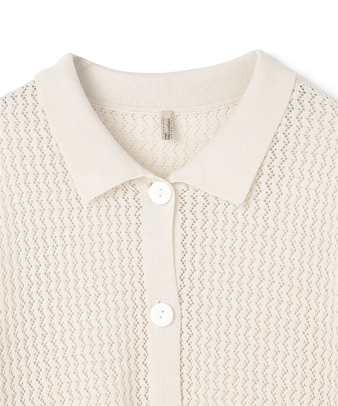 anyfee 【anyfee/プラスサイズ】透かし編みポロニットカーディガン_sub_26