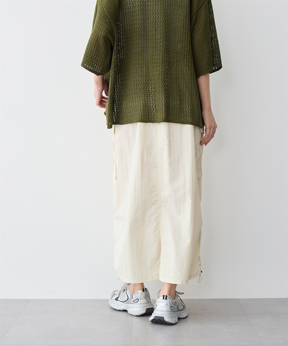 anyfee 【anyfee/プラスサイズ】撥水ドロストカーゴスカート_sub_14