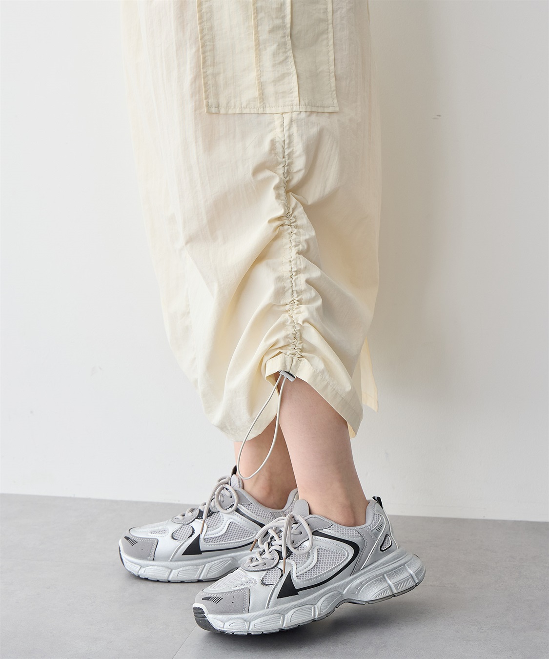 anyfee 【anyfee/プラスサイズ】撥水ドロストカーゴスカート_sub_17