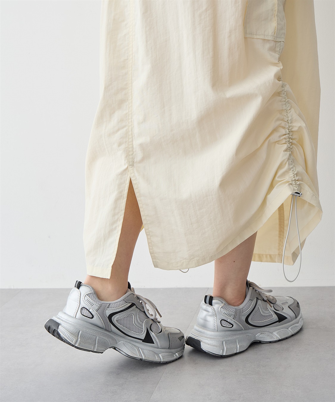 anyfee 【anyfee/プラスサイズ】撥水ドロストカーゴスカート_sub_18