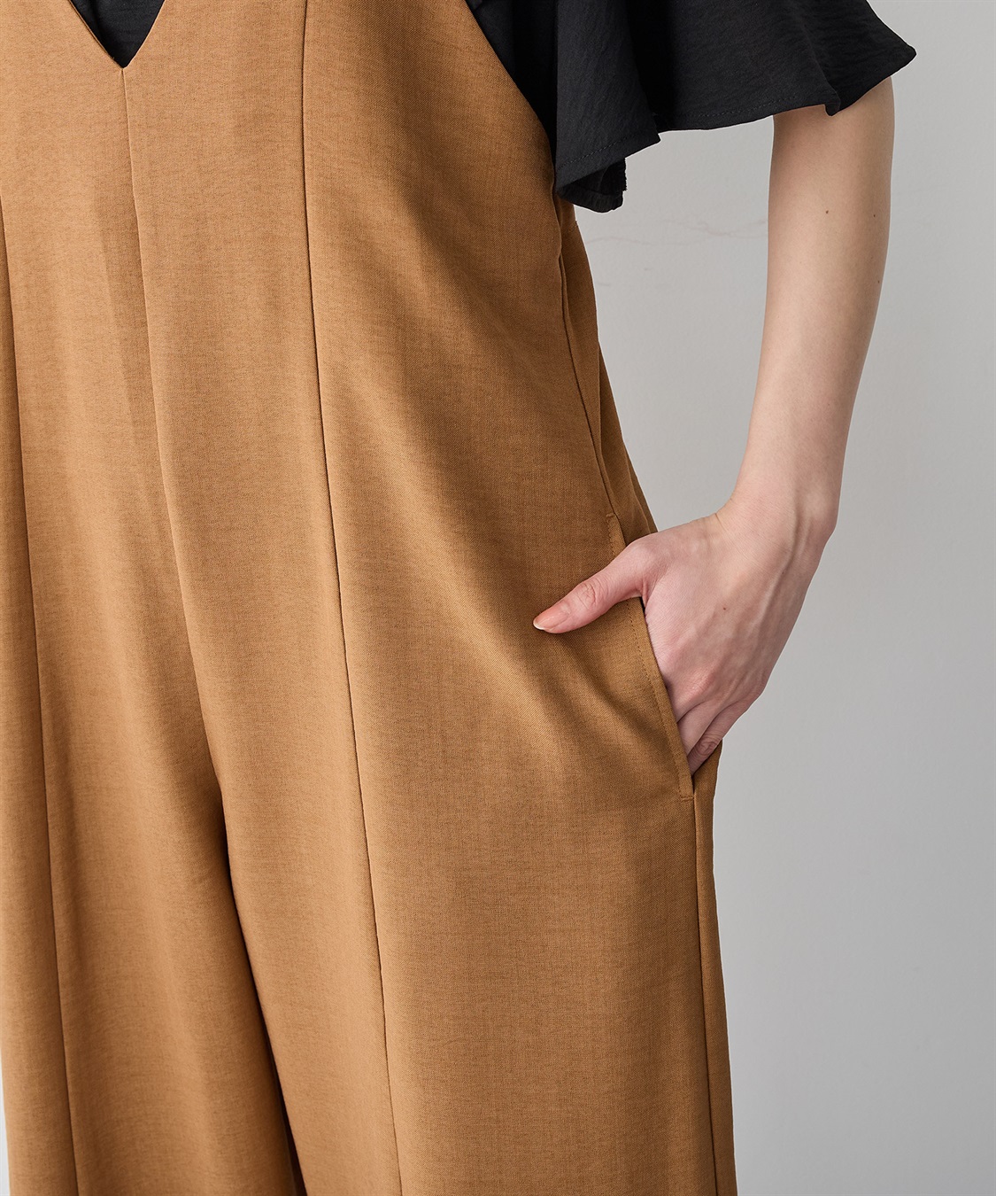 anyfee 【anyfee/プラスサイズ】リネン調キャミサロペット/オールインワン■リネンライクシリーズ■_sub_10