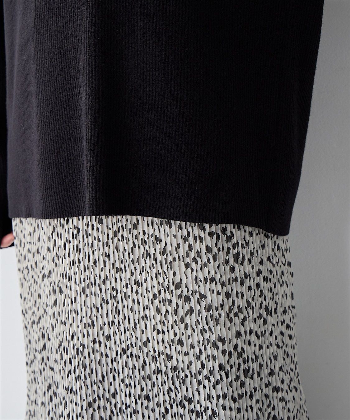 anyfee 【anyfee/大きいサイズ】アシメネックリブニット_sub_14