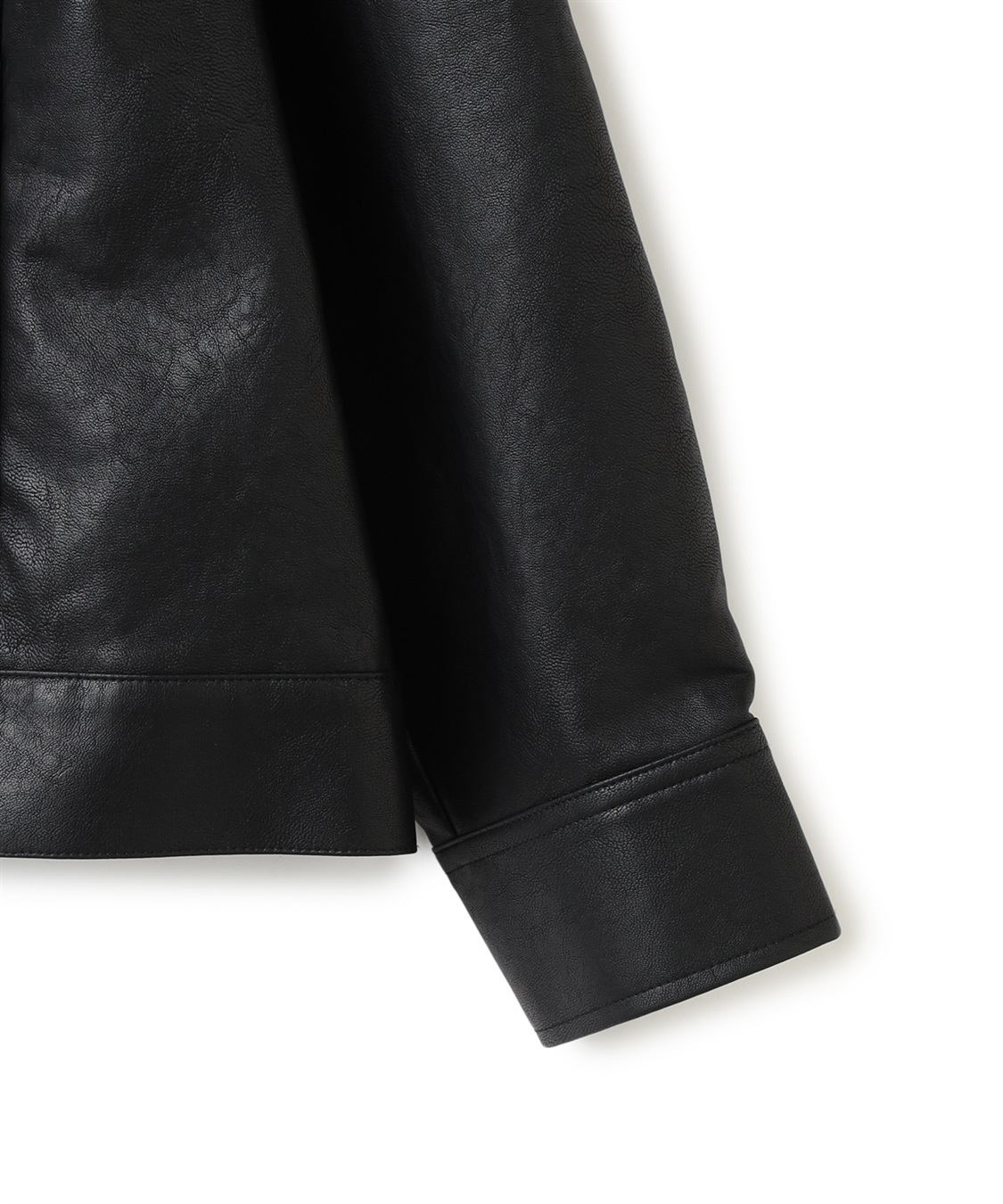 Life Style by cross marche 【anyfee/大きいサイズ】フェイクレザーノーカラージャケット_sub_27