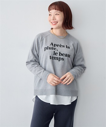 anyfee 【anyfee/大きいサイズ】ロゴ刺繍ニットロンT_subthumb_9