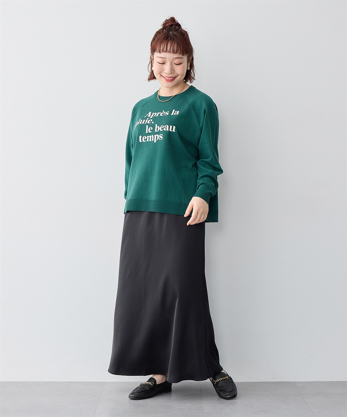 anyfee 【anyfee/大きいサイズ】ロゴ刺繍ニットロンT_sub_22