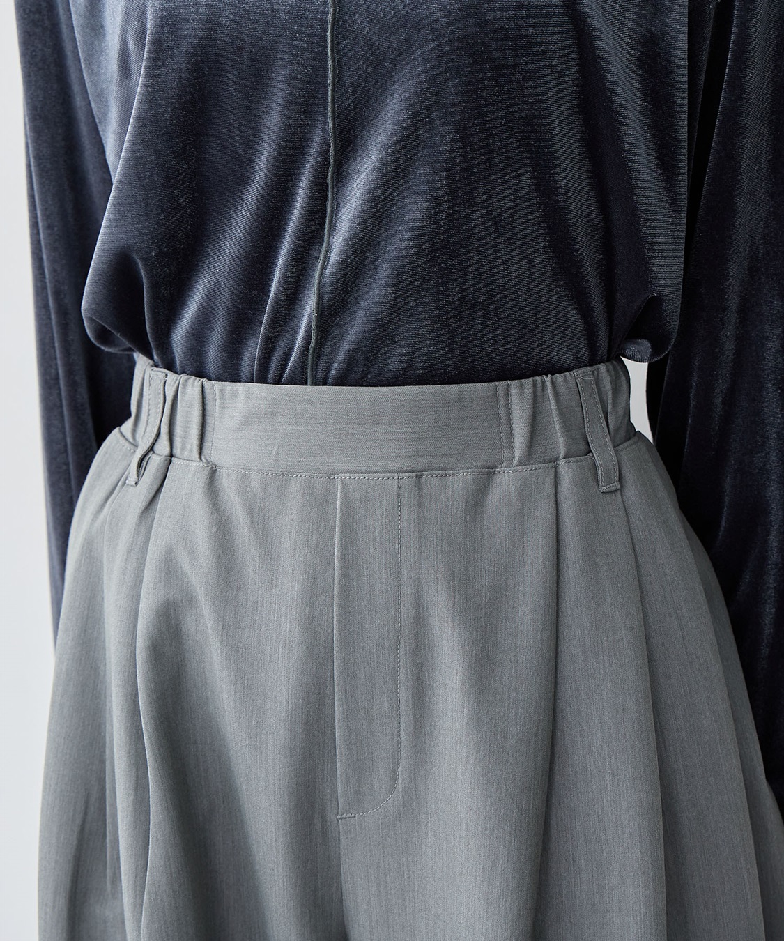 anyfee 【anyfee/大きいサイズ】ウエストゴム多タックワイドパンツ《低身長サイズ有》_sub_13