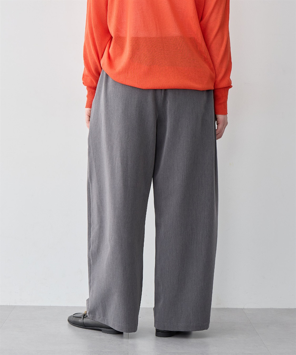 anyfee 【anyfee/大きいサイズ】ウエストゴム多タックワイドパンツ《低身長サイズ有》_sub_23