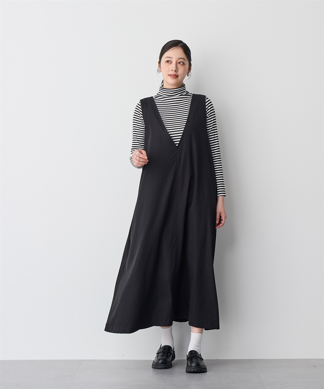 anyfee 【anyfee/プラスサイズ】Aライン撥水ジャンスカ_sub_7