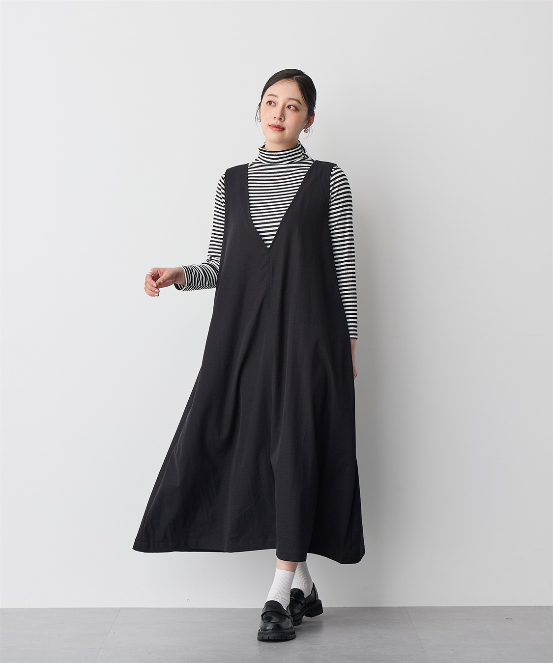 anyfee 【anyfee/プラスサイズ】Aライン撥水ジャンスカ_sub_8