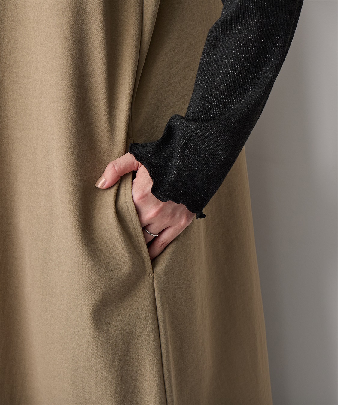 anyfee 【anyfee/プラスサイズ】Aライン撥水ジャンスカ_sub_15