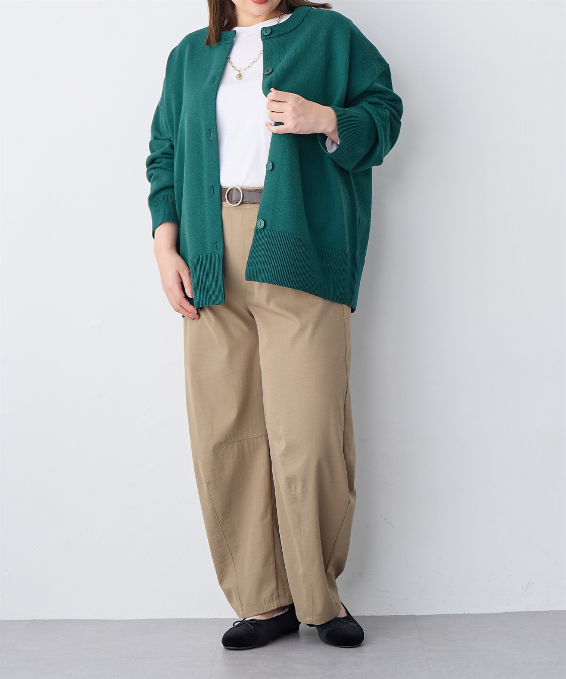 Life Style by cross marche 【anyfee/プラスサイズ】撥水サラチノカーブパンツ/バレルパンツ_sub_10