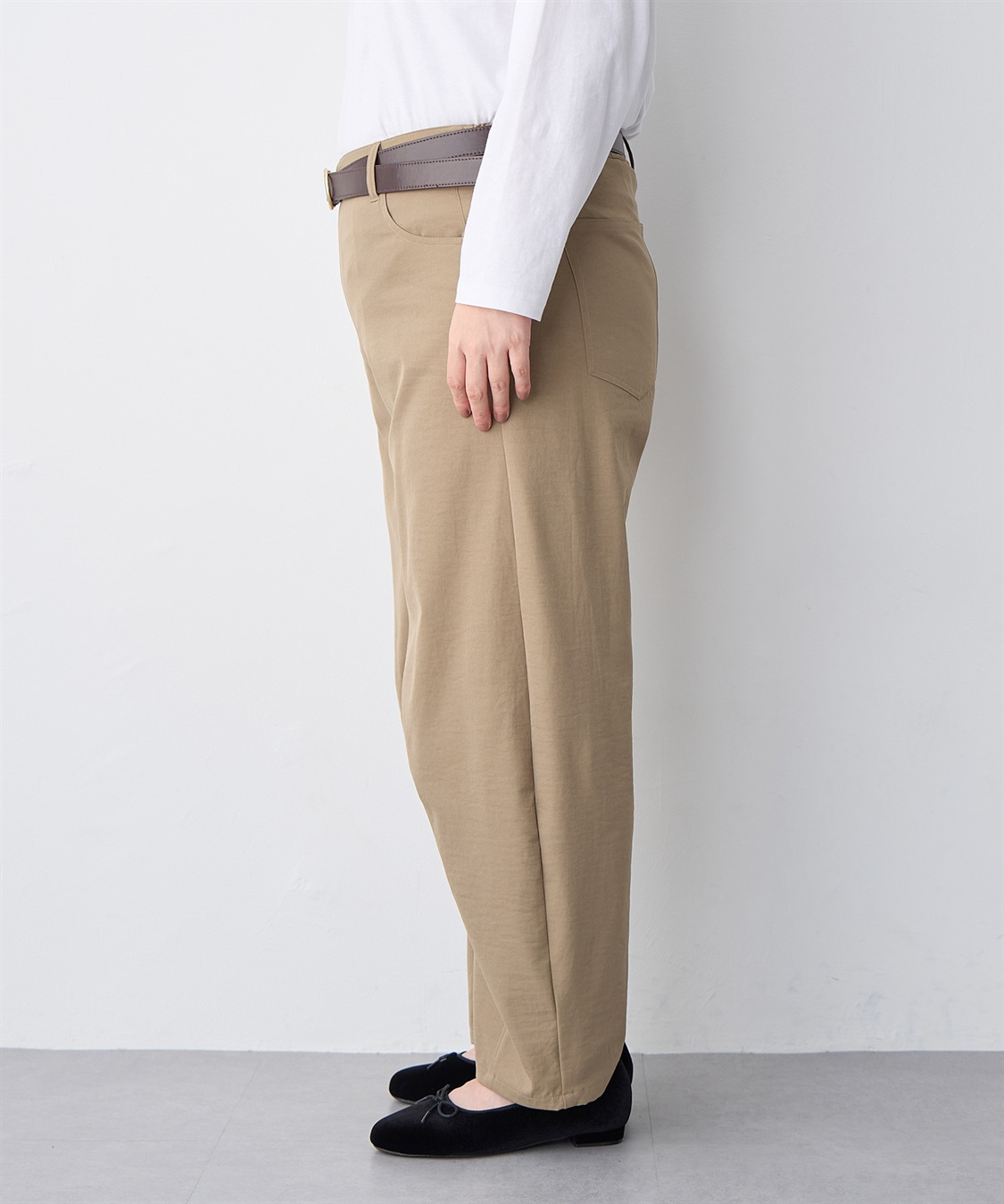 Life Style by cross marche 【anyfee/プラスサイズ】撥水サラチノカーブパンツ/バレルパンツ_sub_14