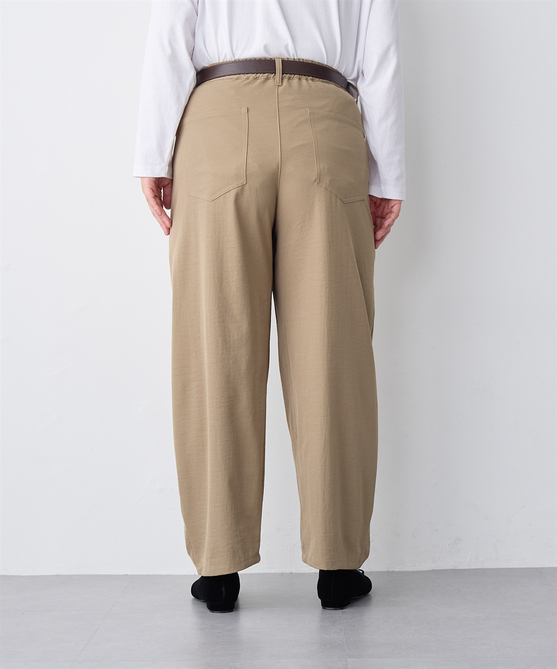 Life Style by cross marche 【anyfee/プラスサイズ】撥水サラチノカーブパンツ/バレルパンツ_sub_15