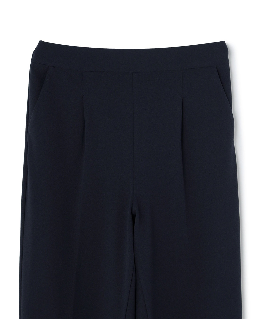 Life Style by cross marche 【anyfee/プラスサイズ】ニットジョーゼットテーパードパンツ_sub_21