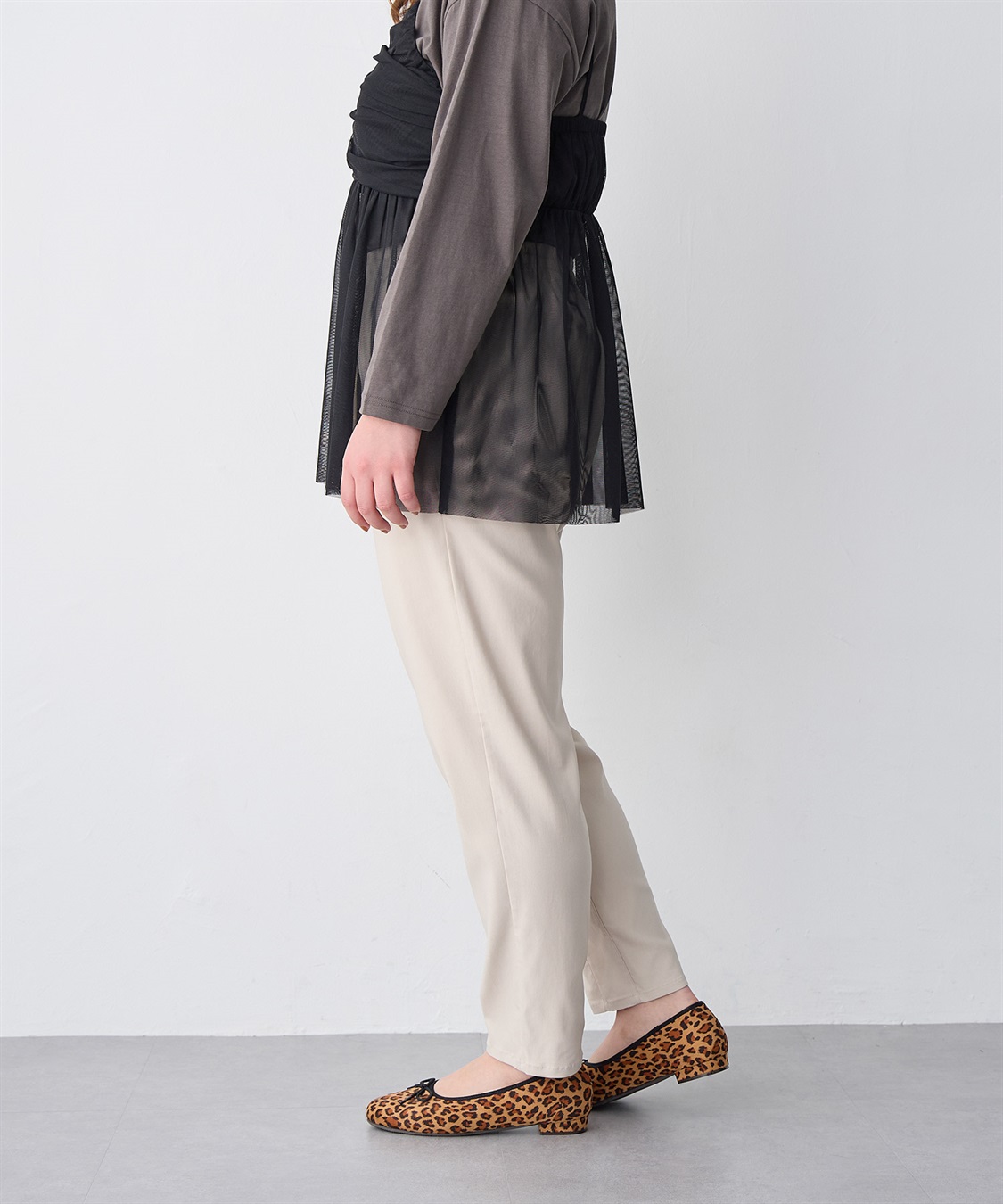 anyfee 【anyfee/プラスサイズ】GOODテーパードパンツ_sub_1