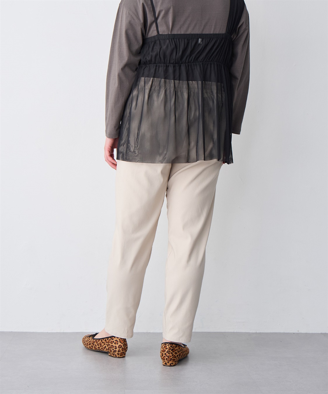 anyfee 【anyfee/プラスサイズ】GOODテーパードパンツ_sub_5