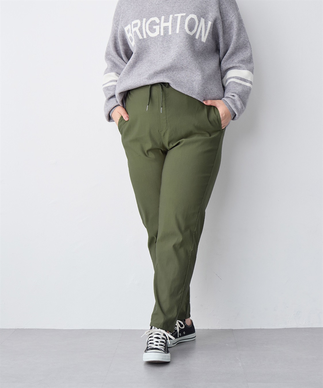 anyfee 【anyfee/プラスサイズ】GOODテーパードパンツ_sub_12