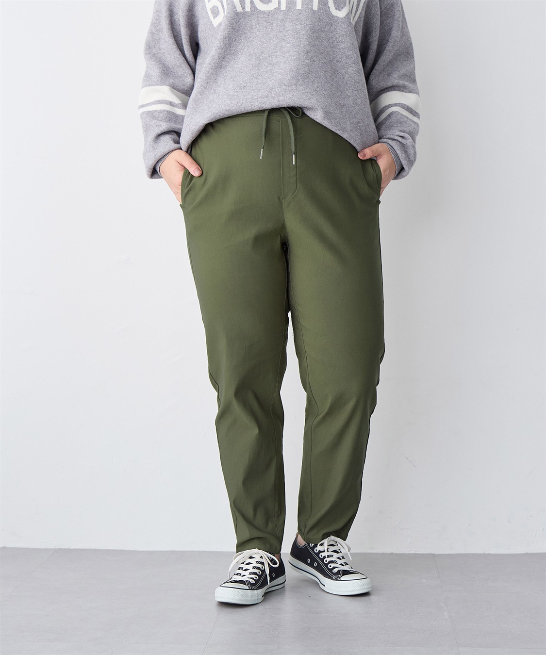 anyfee 【anyfee/プラスサイズ】GOODテーパードパンツ_sub_13