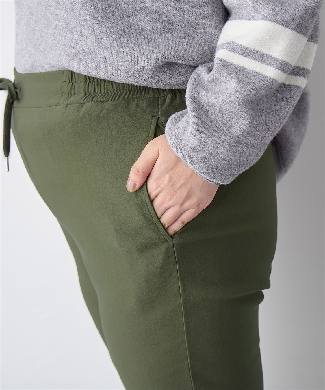 anyfee 【anyfee/プラスサイズ】GOODテーパードパンツ_sub_15